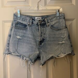 Pistola 100% Cotton High Waisted Denim Cut Off Shorts, Size 27